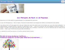 Tablet Screenshot of graphotherapie.ch